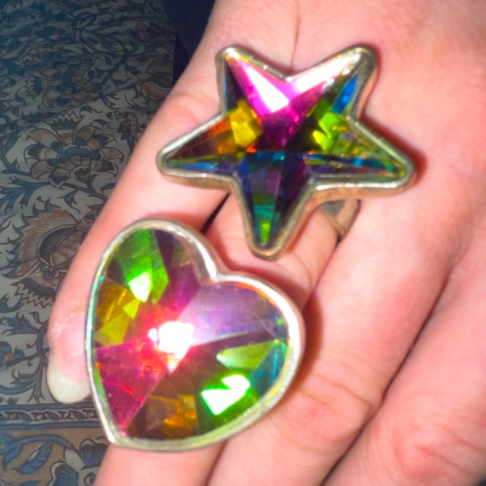 Set of 2 Rainbow Rings